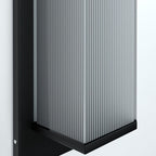 Modern Rectangular Solar LED Wall Sconce 1-Light