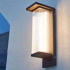 Modern Rectangular Solar LED Wall Sconce 1-Light