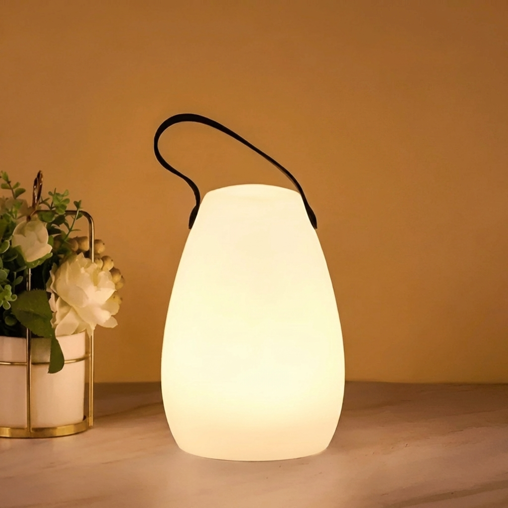 Modern Rounded LED Table Lamp | 1-Light