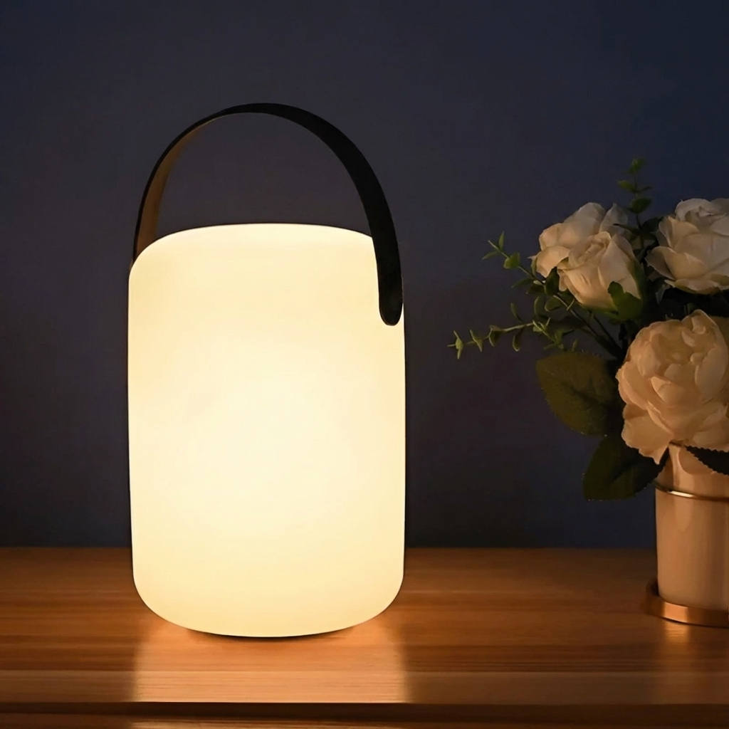 Modern Rounded LED Table Lamp | 1-Light