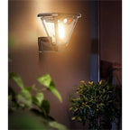 Modern Solar LED Motion Sensor Garden Post Light 1-Light
