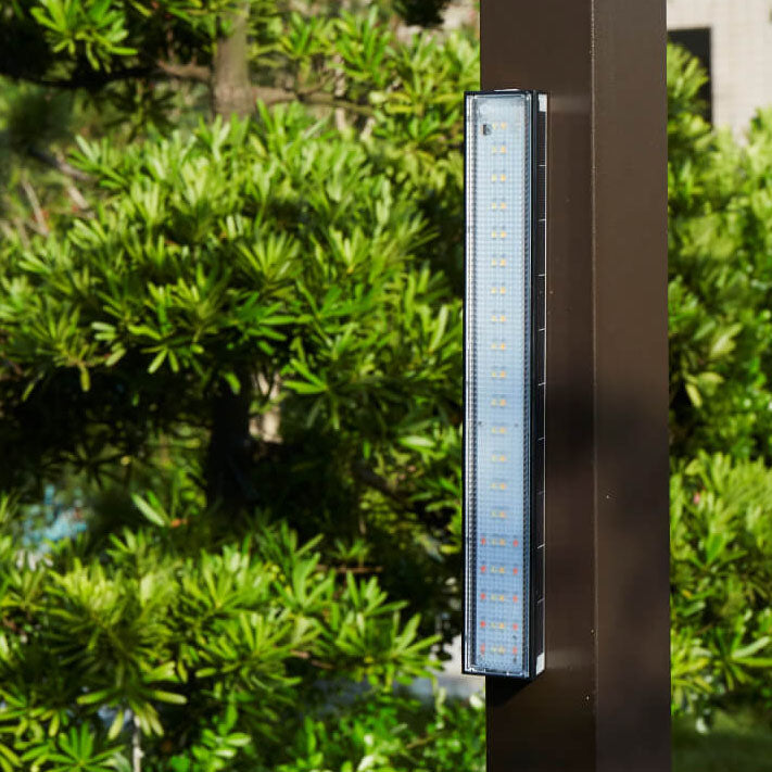 Modern Strip Solar LED Outdoor Wall Light 1-Light