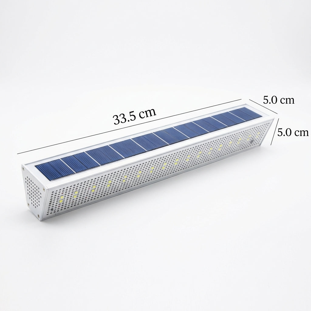Modern Strip Solar LED Outdoor Wall Light 1-Light