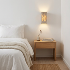 Modern Travertine Stone Rectangular Wall Light LED 1-Light
