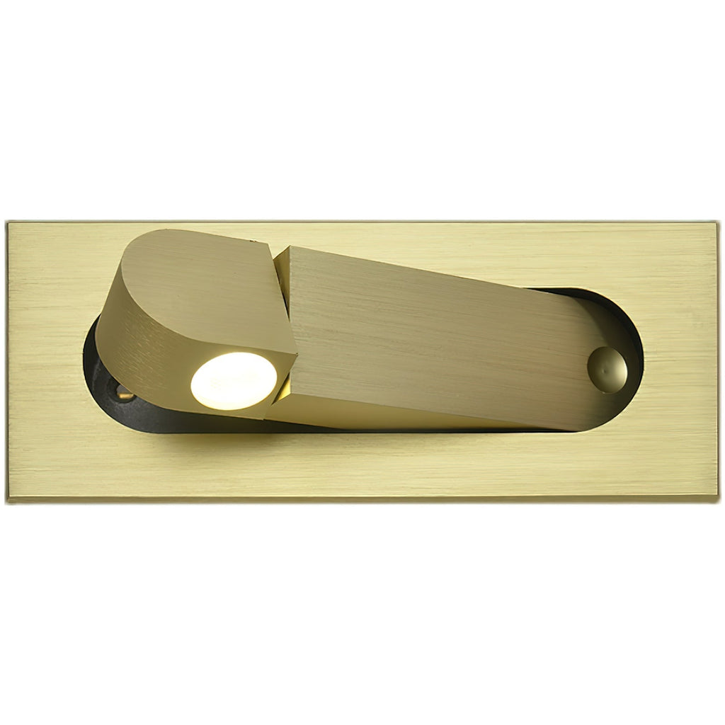 Modern Recessed Rectangular Adjustable LED Wall Sconce 1-Light