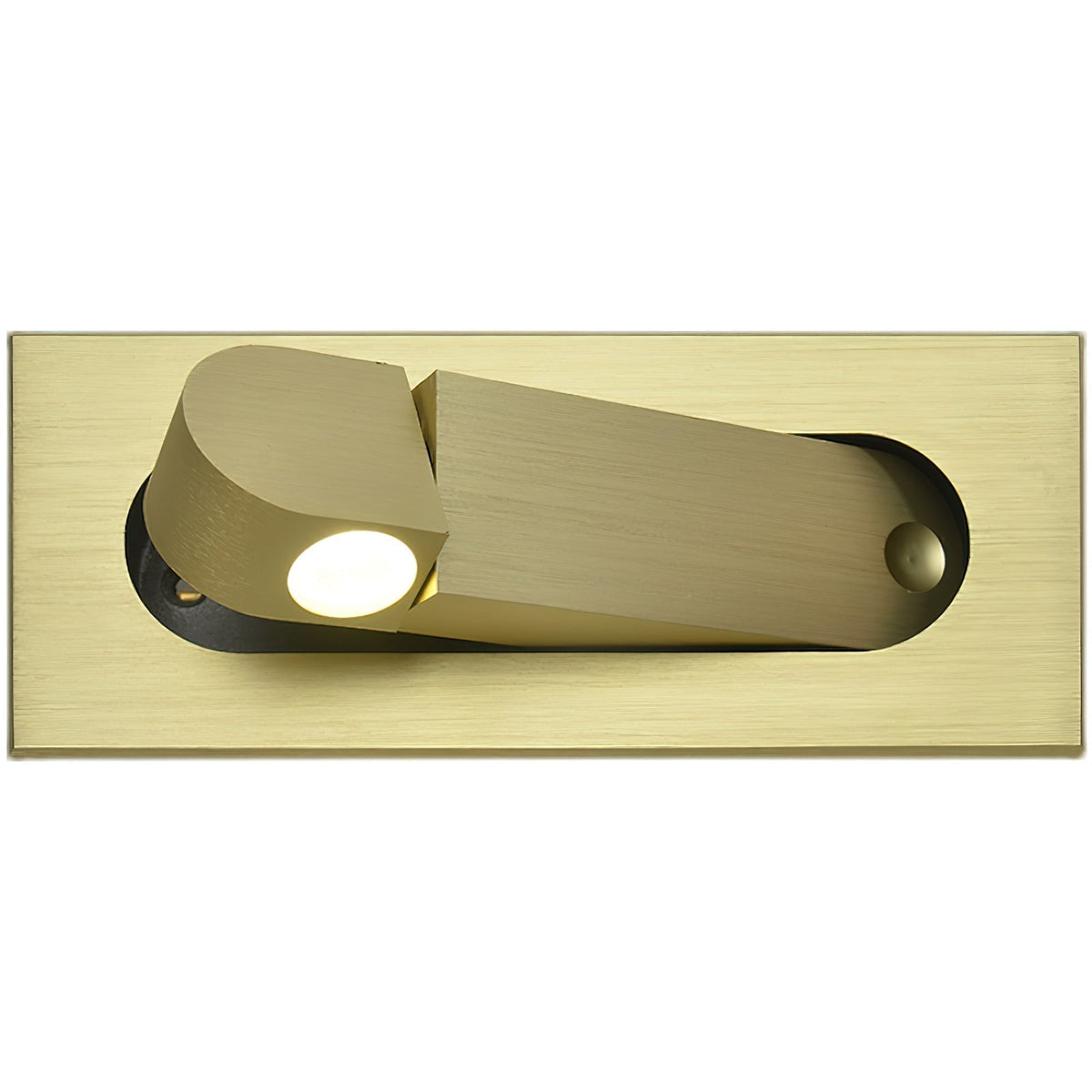 Modern Recessed Rectangular Adjustable LED Wall Sconce 1-Light