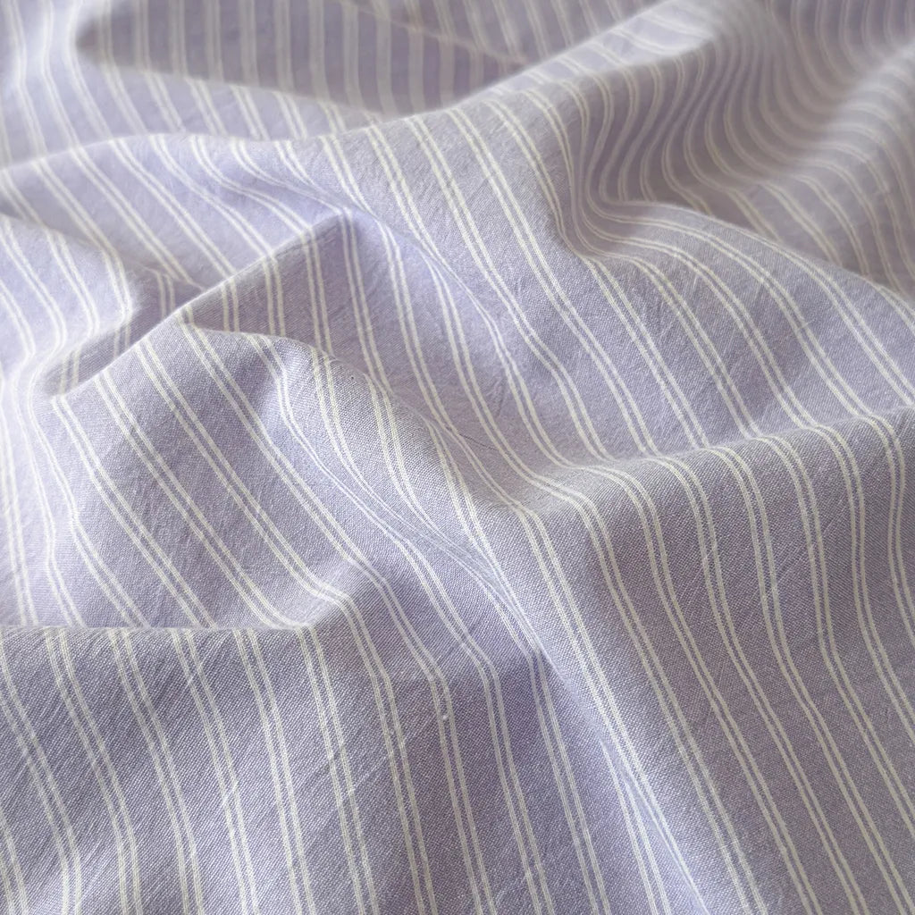 Natural Stripe Bedding Set Cotton Duvet Pillowcase Bed Linen