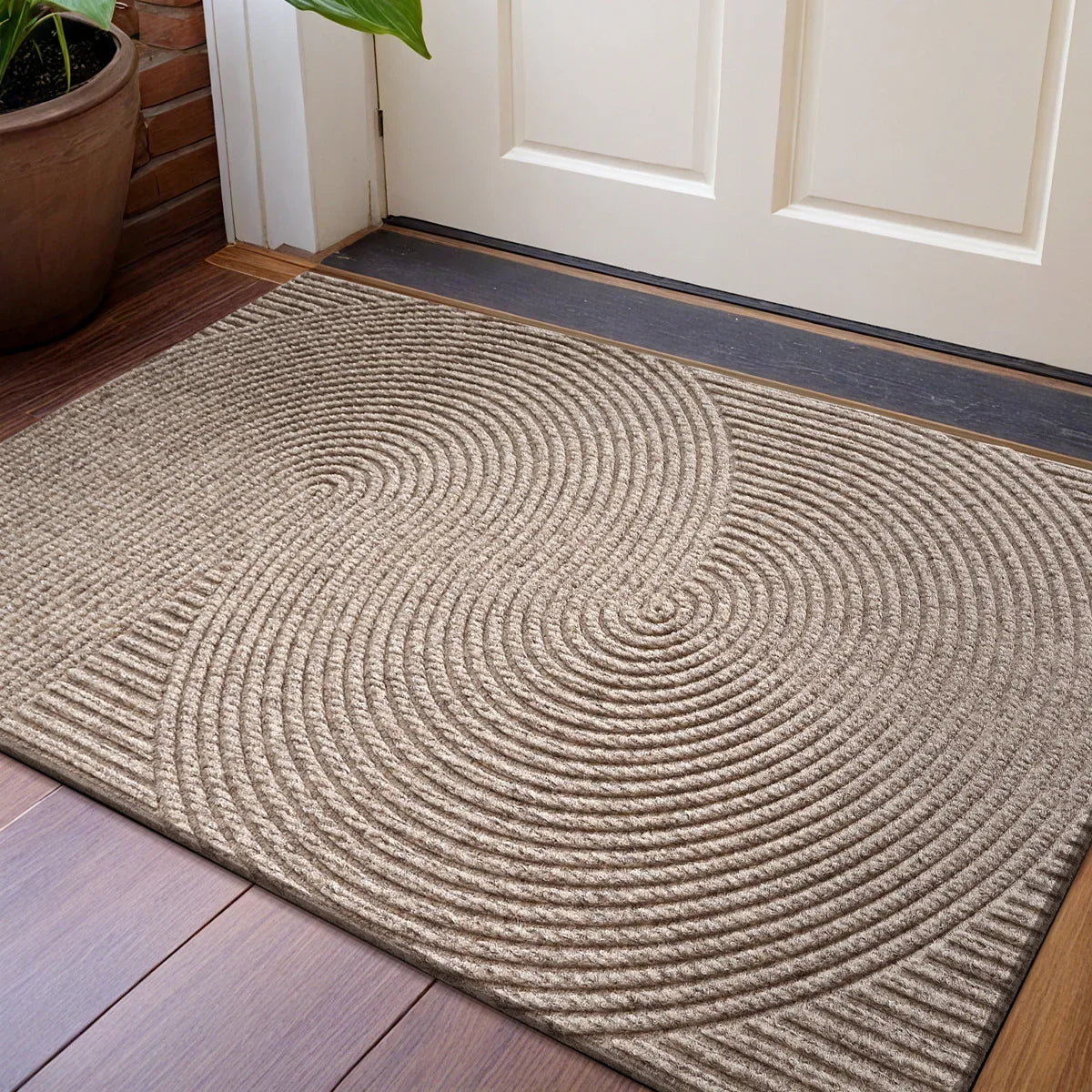 Nordic Geometric PVC Entrance Rug