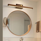 Nordic Walnut Cylinder LED Wall Sconce Lamp 1-Light
