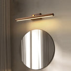 Nordic Walnut Cylinder LED Wall Sconce Lamp 1-Light