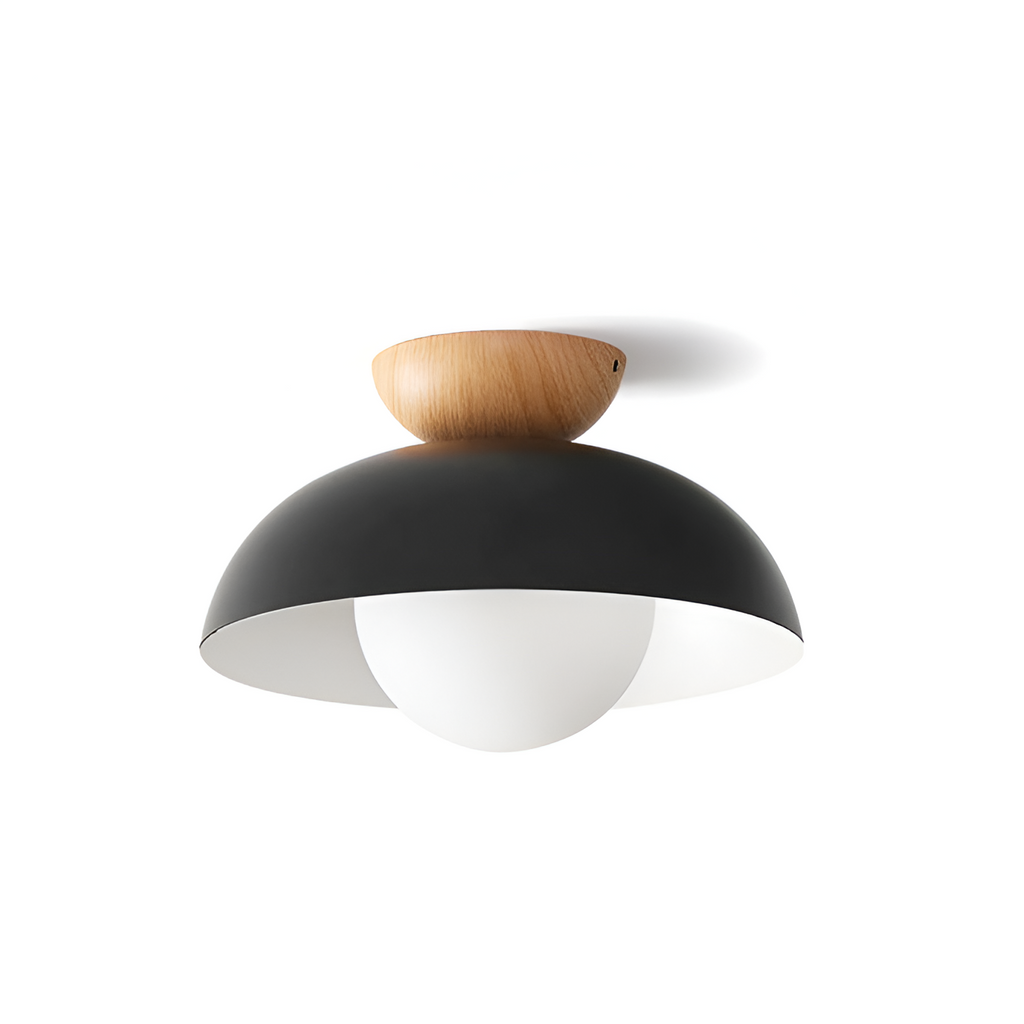 Modern Minimalist Glass Dome LED Ceiling Light 1-Light