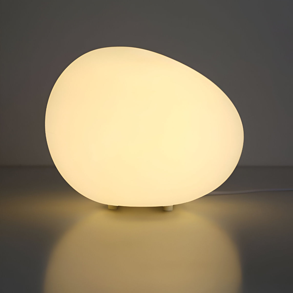 Nordic Stone-Shaped LED Table Lamp 1-Light