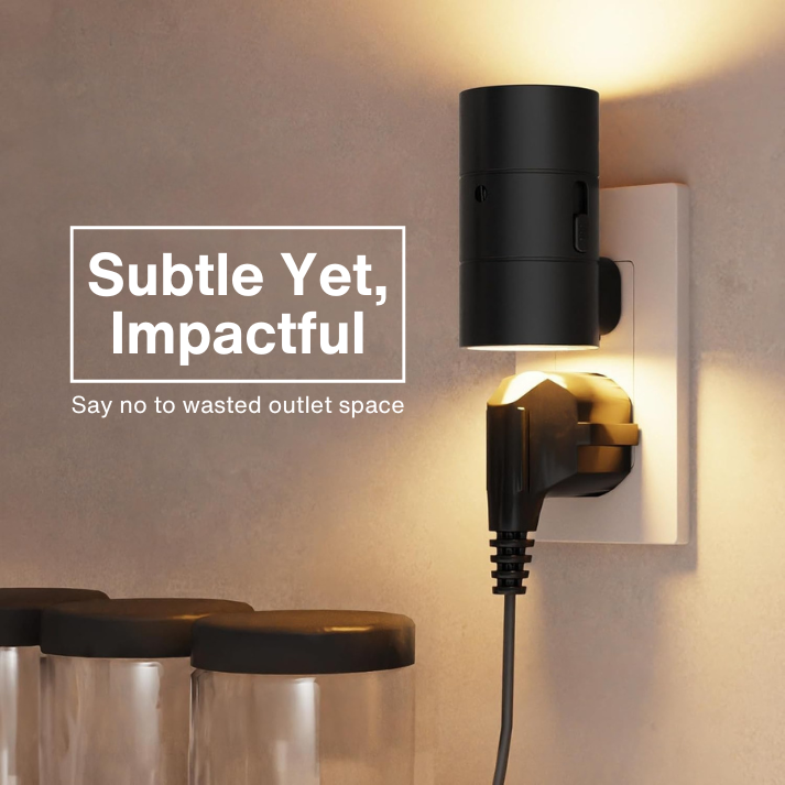Plug-In Night Light – Dusk to Dawn Dimmable LED Nightlight for Hallway & Bedroom