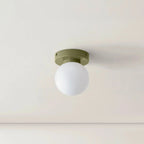 Nordic Glass Globe Wall Sconce LED 1-Light