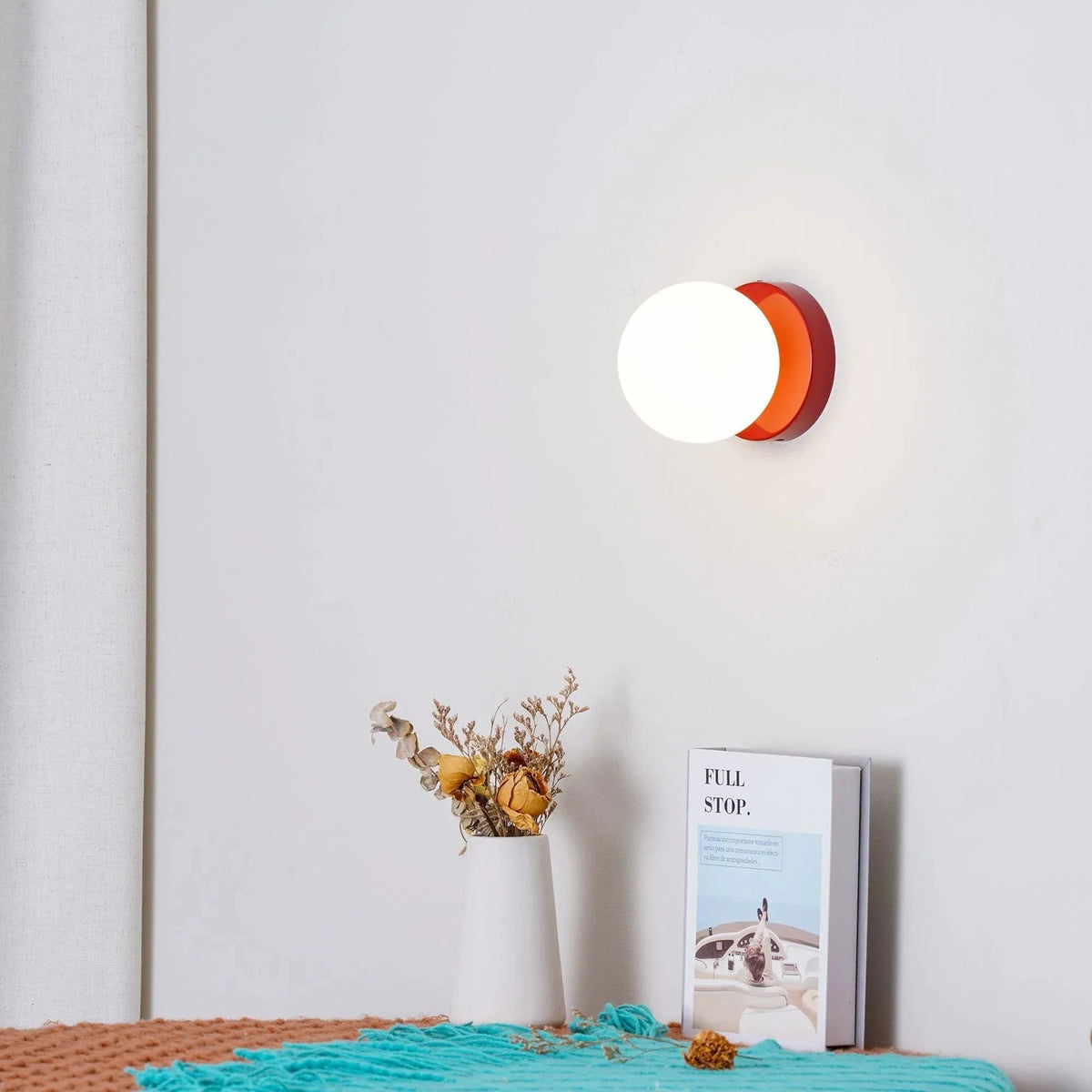 Nordic Glass Globe Wall Sconce LED 1-Light