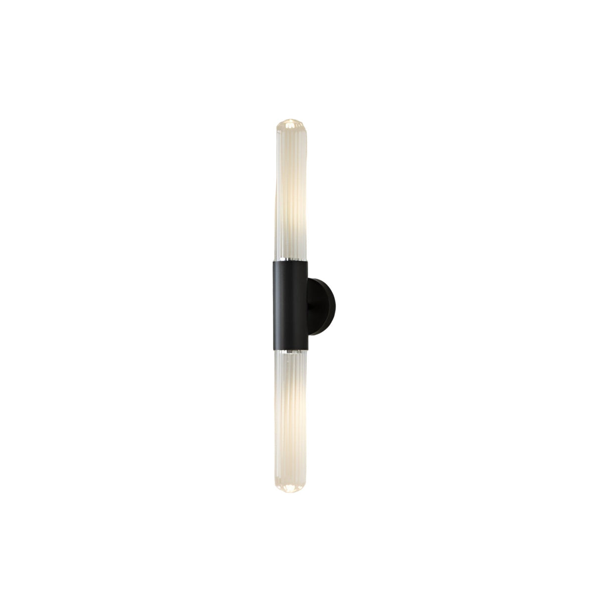 Nordic Water-Ripple Glass Brass Wall Sconce LED 1-Light