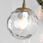 Vintage Glass Globe 1-Light Mermaid Wall Sconce