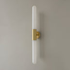 Nordic Water-Ripple Glass Brass Wall Sconce LED 1-Light