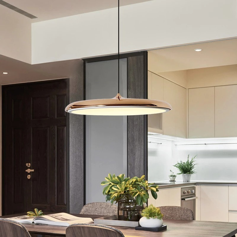 Scandinavian Round Pendant Light LED 1-Light