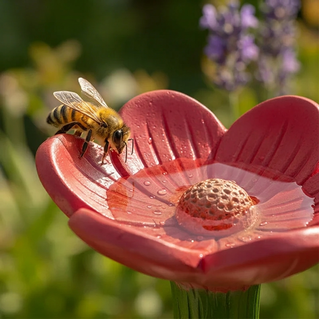 Bee Garden Figurine Outdoor Pollinator Decorative Lawn Ornament Decor