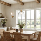 Ondine Farmhouse Hammered Glass Pendant Light