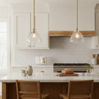 Ondine Farmhouse Hammered Glass Pendant Light