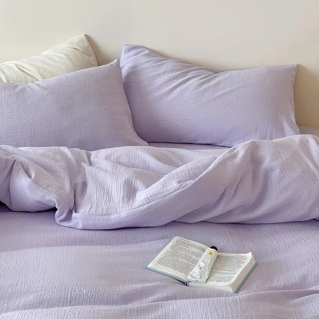 Organic Gauze Duvet Cover Soft Breathable Cotton Bedding