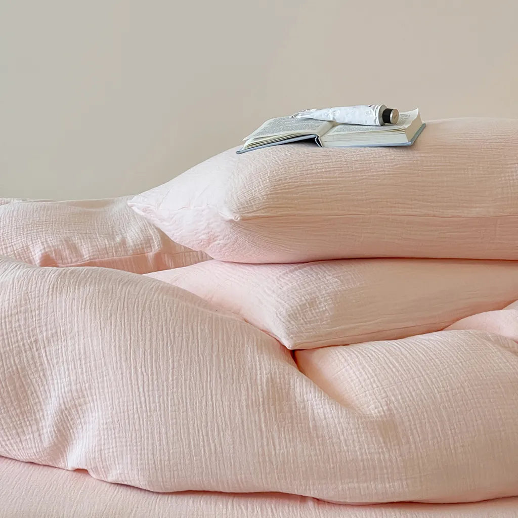 Organic Gauze Duvet Cover Soft Breathable Cotton Bedding