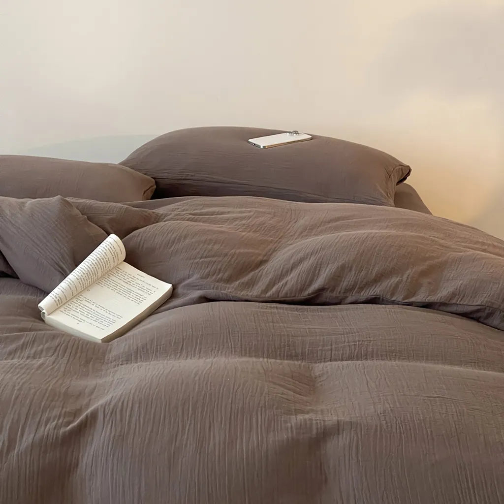 Organic Gauze Duvet Cover Soft Breathable Cotton Bedding