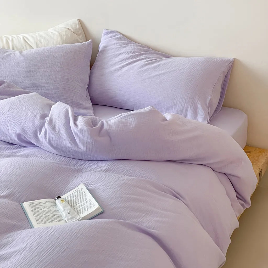 Organic Gauze Duvet Cover Soft Breathable Cotton Bedding