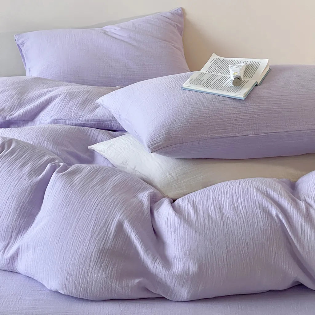 Organic Gauze Duvet Cover Soft Breathable Cotton Bedding