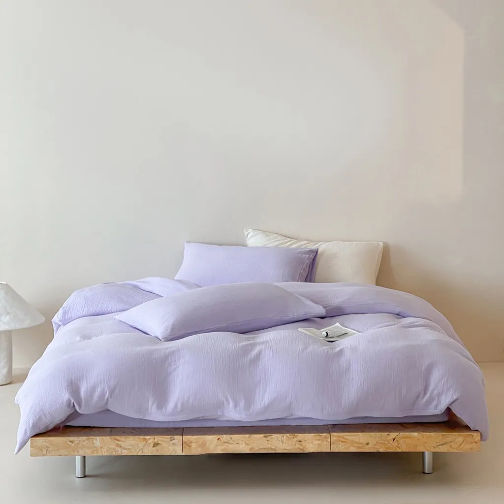 Organic Gauze Duvet Cover Soft Breathable Cotton Bedding