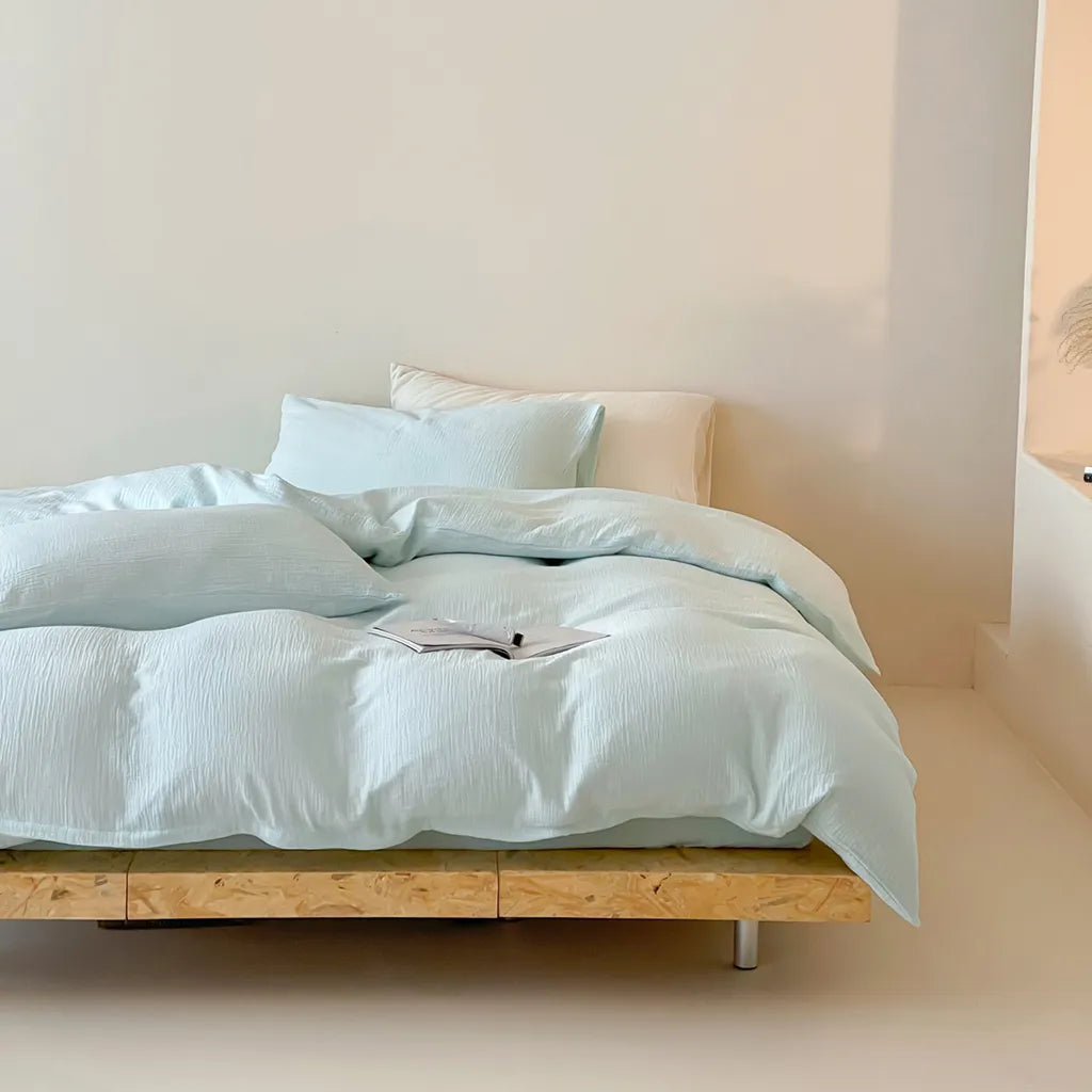 Organic Gauze Duvet Cover Soft Breathable Cotton Bedding