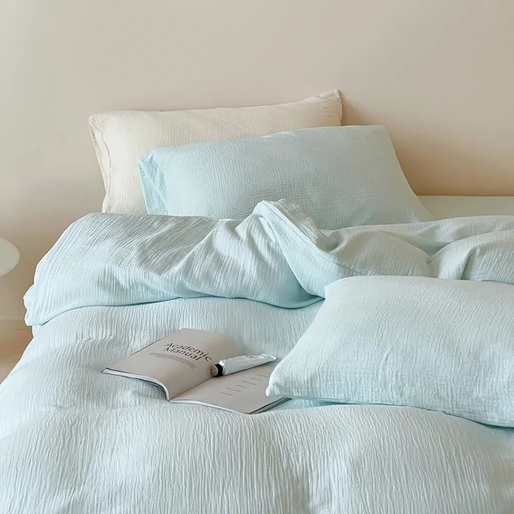 Organic Gauze Duvet Cover Soft Breathable Cotton Bedding