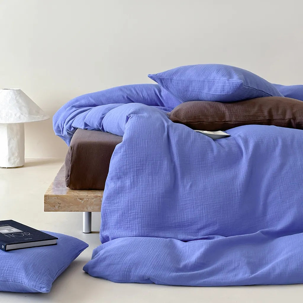 Organic Gauze Duvet Cover Soft Breathable Cotton Bedding
