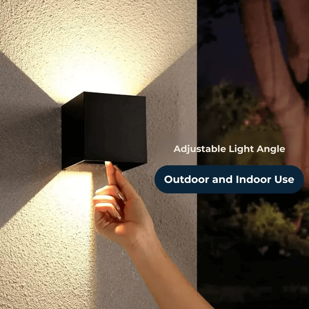 Outdoor Wall Light Rechargeable Wireless LED Sconce Waterproof Patio Garden Lighting