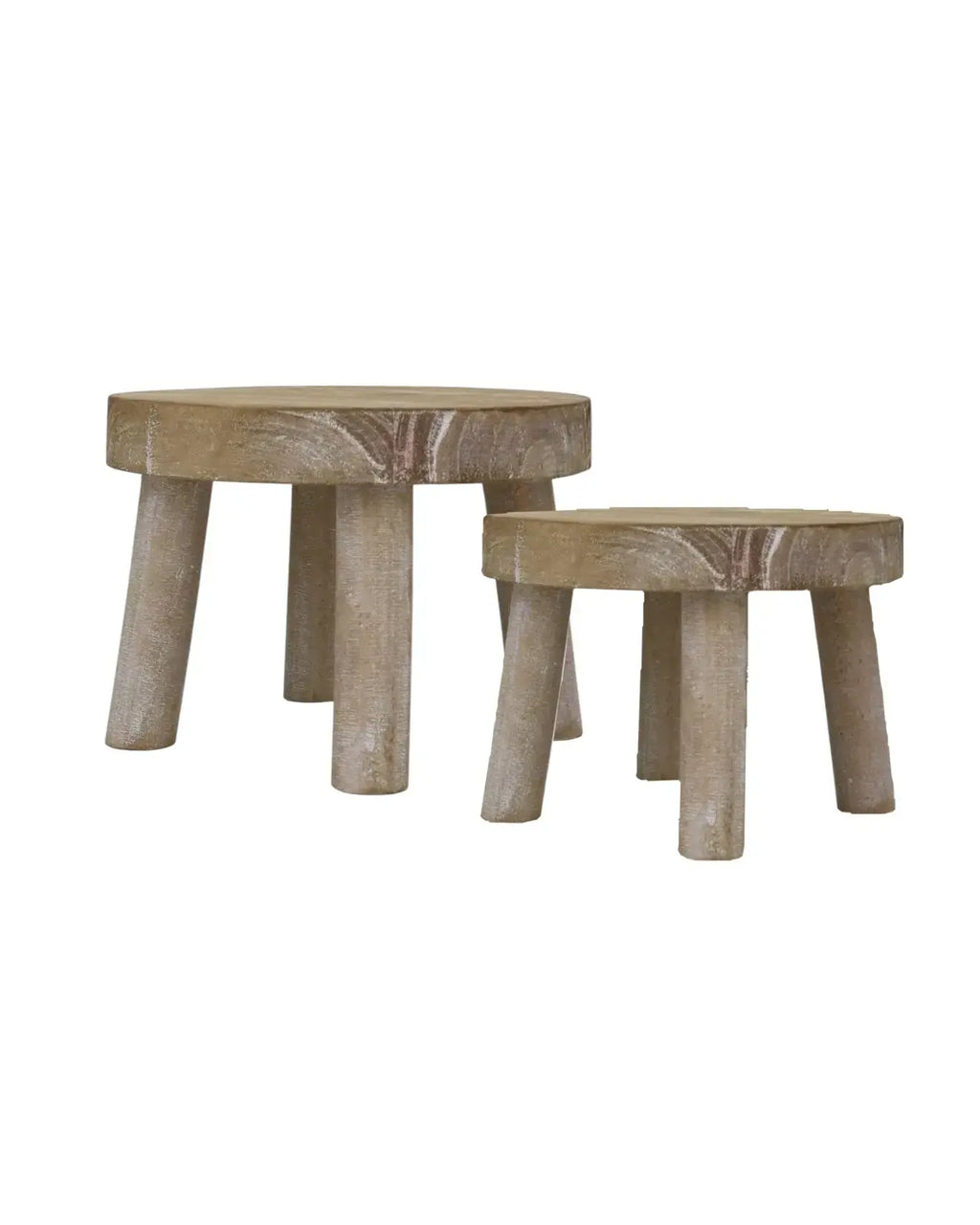 Wooden Display Milking Stool Rustic Home Decor Accent