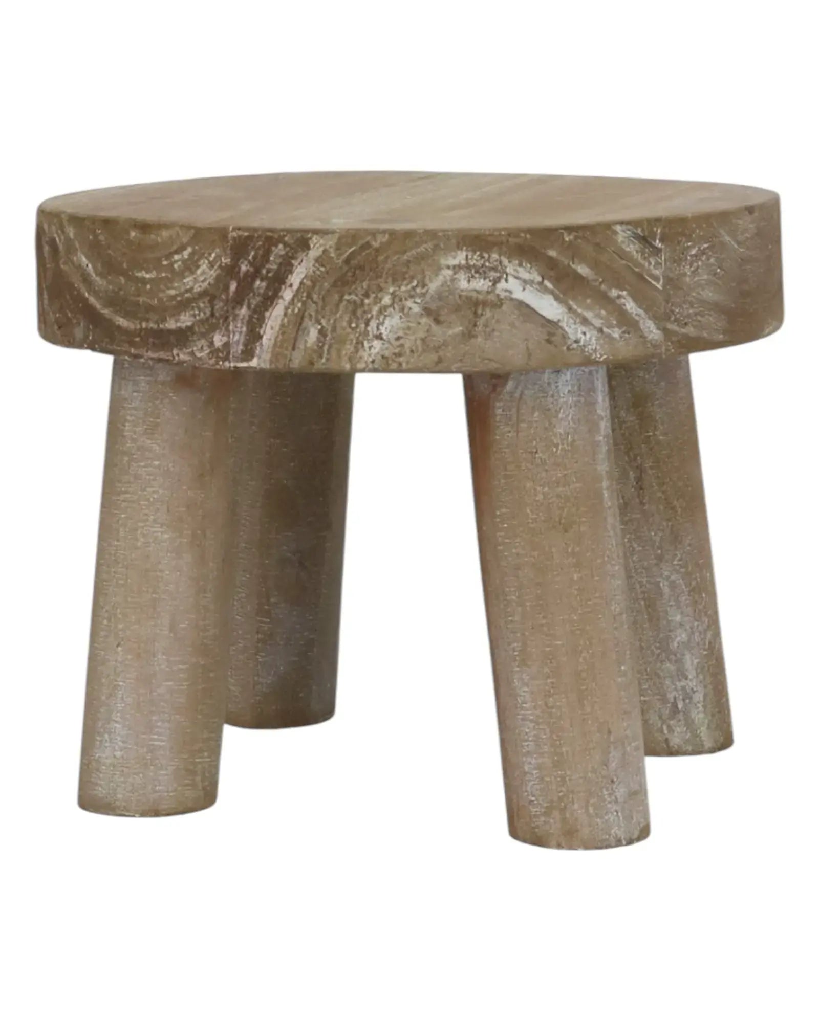 Wooden Display Milking Stool Rustic Home Decor Accent