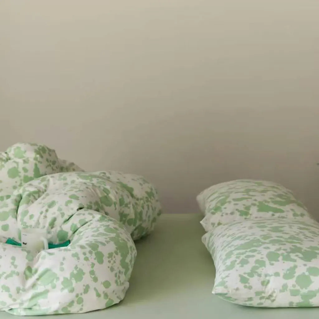 Paint Splatter Print Bedding Set Cotton Duvet Pillowcase