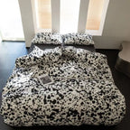Paint Splatter Print Bedding Set Cotton Duvet Pillowcase