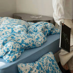 Paint Splatter Print Bedding Set Cotton Duvet Pillowcase