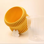 Selene Self Watering Planter Lemon Yellow Modern Indoor Plant Pot Home Decor