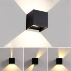 Outdoor Wall Light Rechargeable Wireless LED Sconce Waterproof Patio Garden Lighting