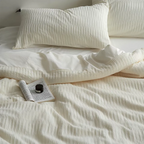 Relaxed Seersucker Cotton Duvet Cover Breathable Bedroom