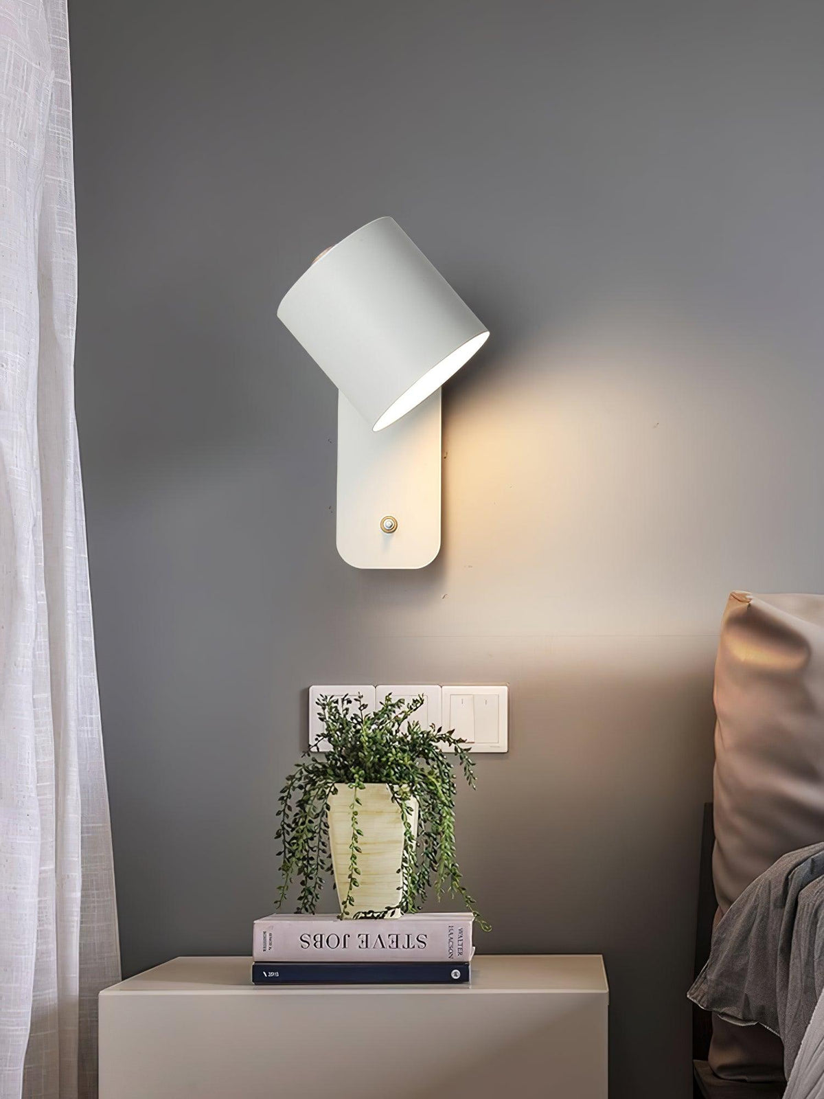 Modern Minimalist Rotatable Cylinder LED Wall Sconce 1-Light