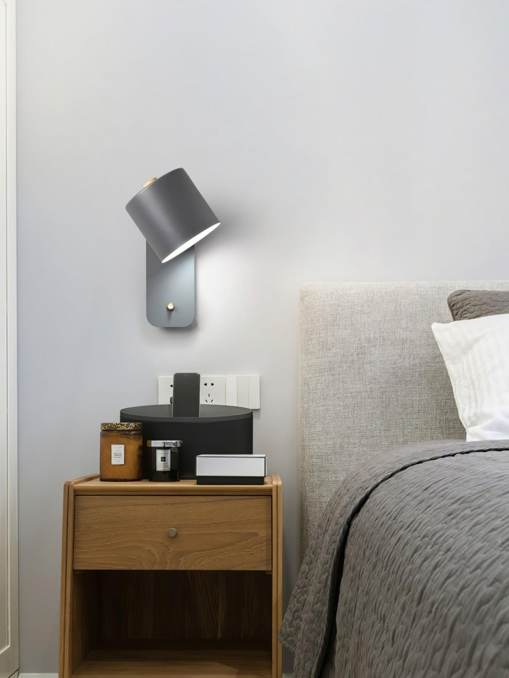 Modern Minimalist Rotatable Cylinder LED Wall Sconce 1-Light