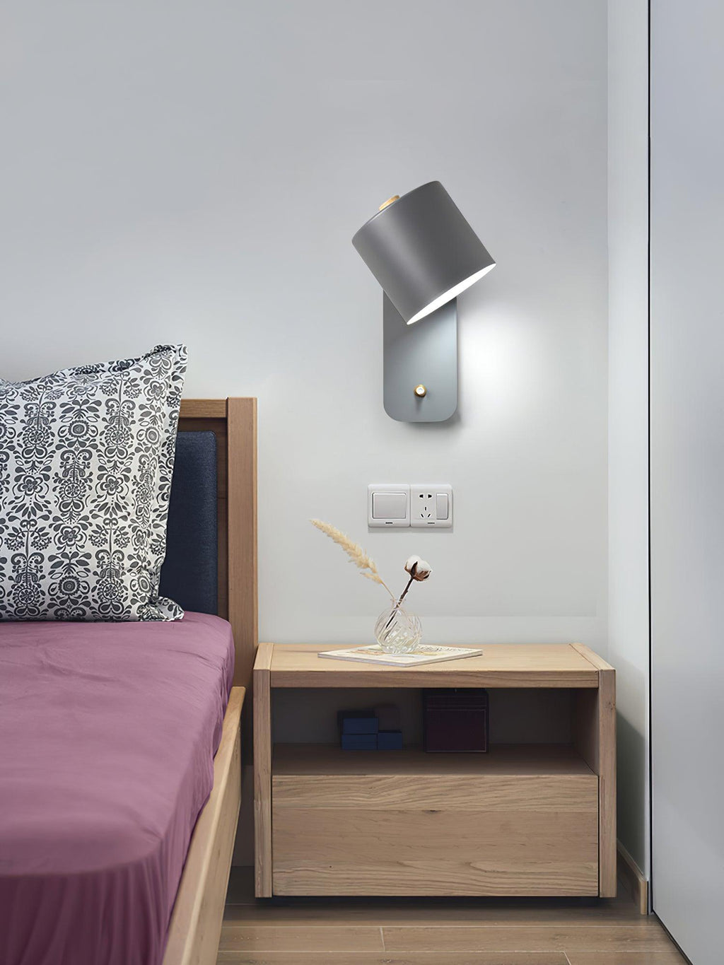 Modern Minimalist Rotatable Cylinder LED Wall Sconce 1-Light