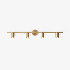 Modern Brass Double Cylinder Adjustable Wall Spotlight