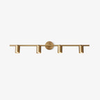 Modern Brass Double Cylinder Adjustable Wall Spotlight