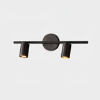 Modern Brass Double Cylinder Adjustable Wall Spotlight